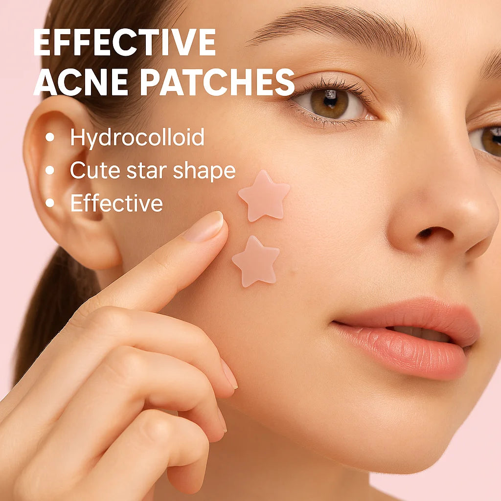 Clear Acne Patches (60 Count)  + Bonus Makeup Mirror
