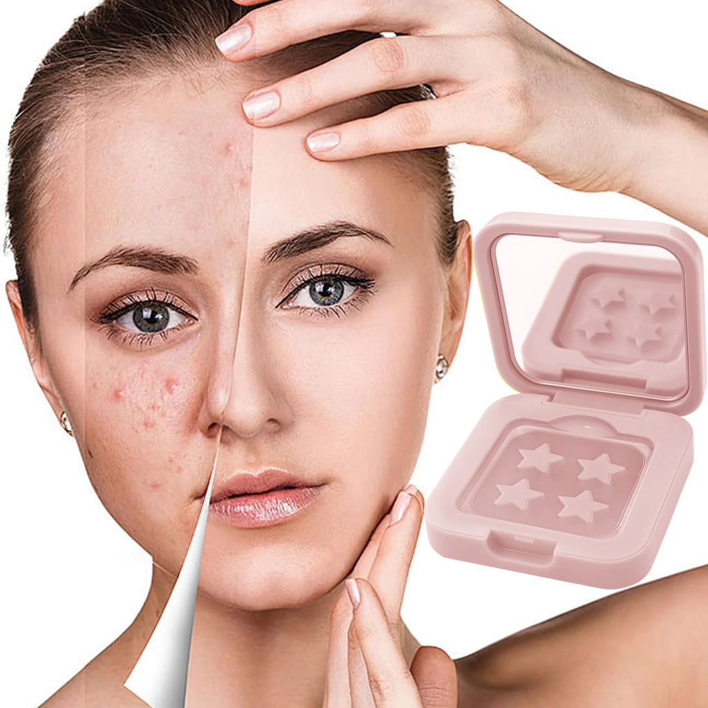 Clear Acne Patches (60 Count)  + Bonus Makeup Mirror